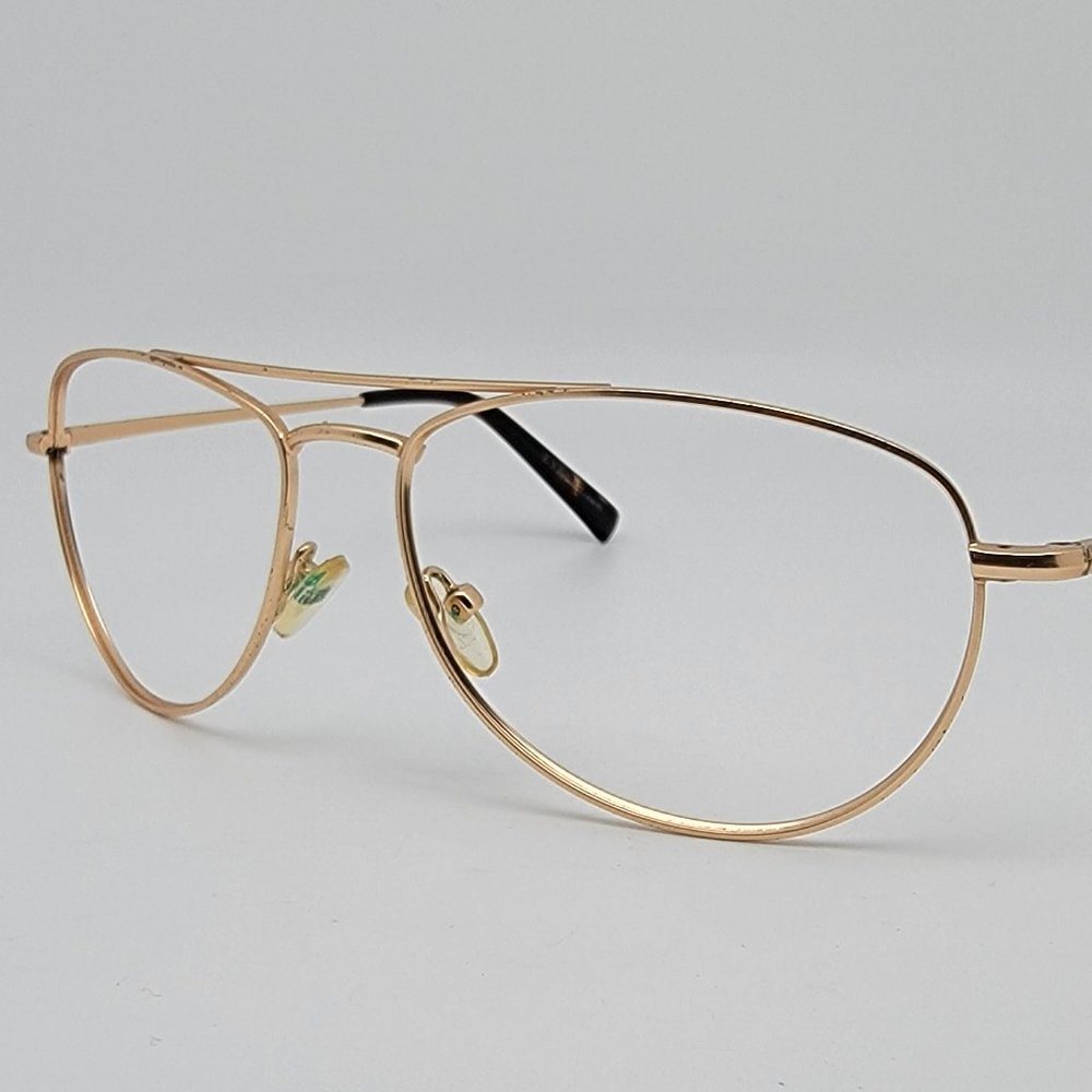 EyeFly Bleecker Street Matte Gold Aviator Sunglasses Frame 60-16-135